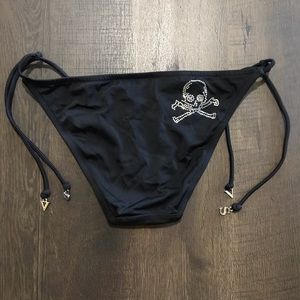 Victoria’s Secret Black Skull Bikini Bottoms XS